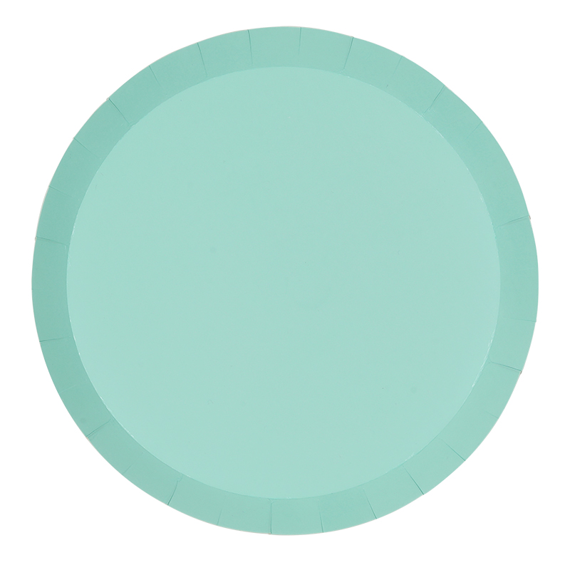 FS Paper Round Banquet Plate 10.5&quot; Mint Green 10pk (D)