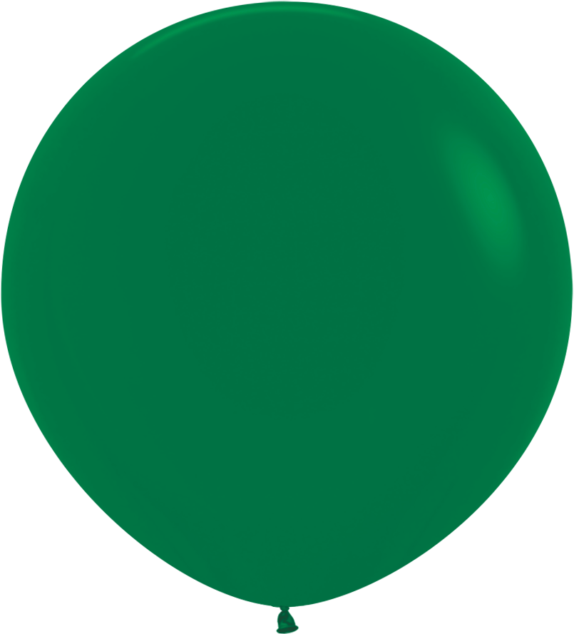 Matte Forest Green 60cm Round Balloons 2pk