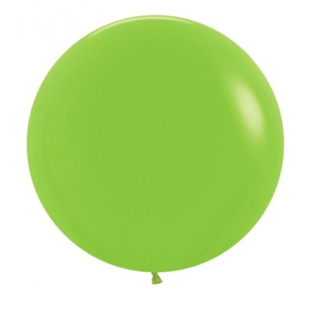 Fashion Lime Green 60cm Round Balloons 10pk