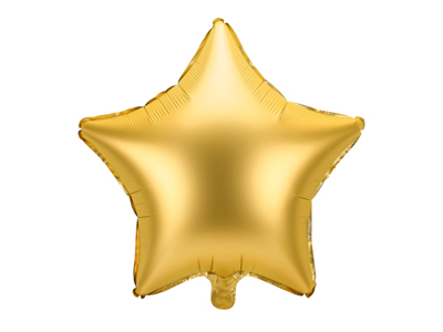 PD Foil Balloon Matte Star Gold 1pkt 48CM ( NEW)
