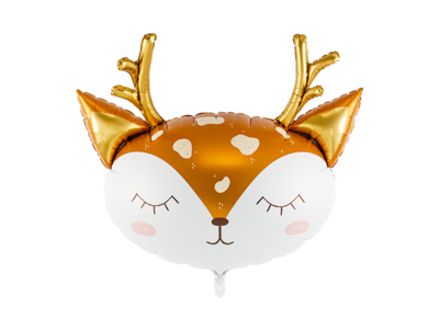 PD Foil Balloon Deer Head 1pkt 73x64CM