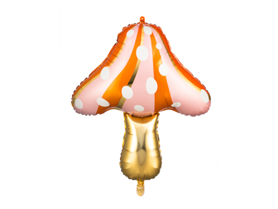 PD Foil Balloon Matte Peach Orange Mushroom 1pkt 66x75CM 