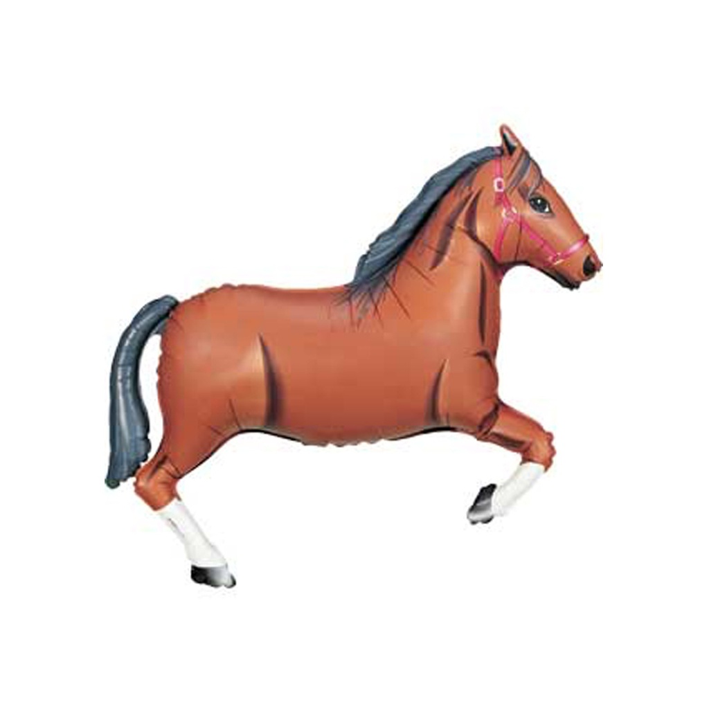 Brown Horse Shape Foil Balloon 43&quot; 1pk
