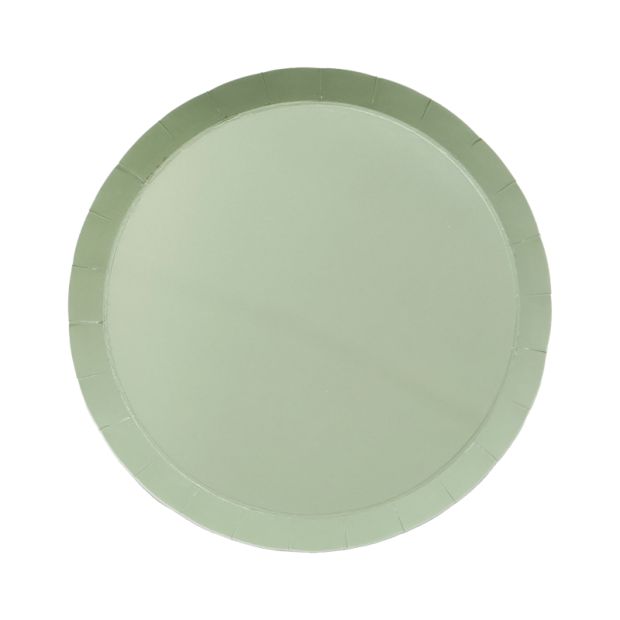 FS Paper Round Plate 7In Eucalyptus10pk (D)