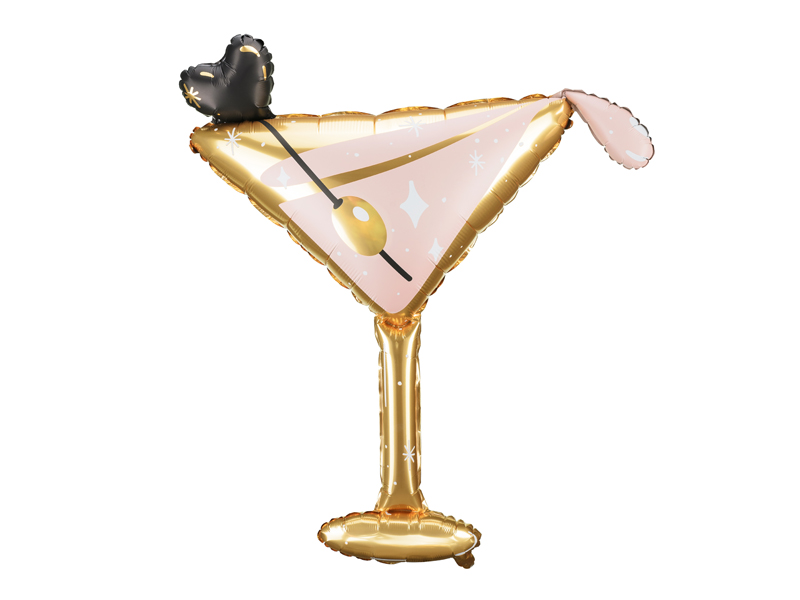 PD Foil Balloon Cocktail Glass 1pk 126x93cm