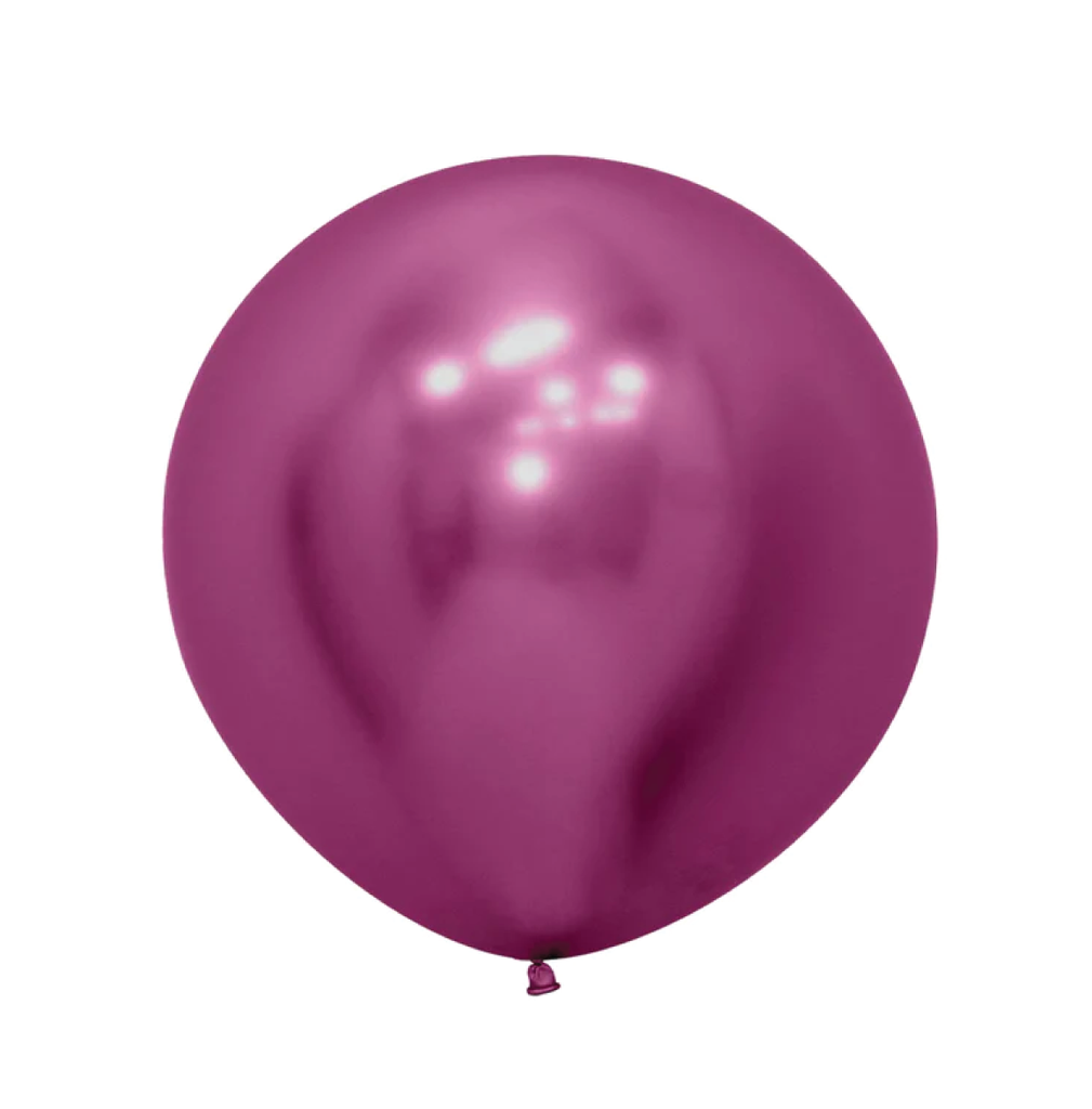 Reflex Fuchsia 60cm Round Balloon 10pk