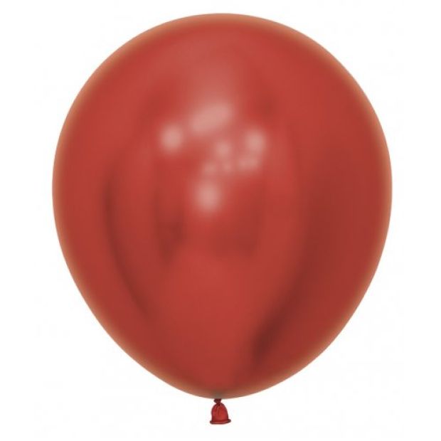Reflex Red 45cm Round Balloon 6pk
