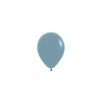 Pastel Dusk Blue 12cm Round Balloon Pk 100