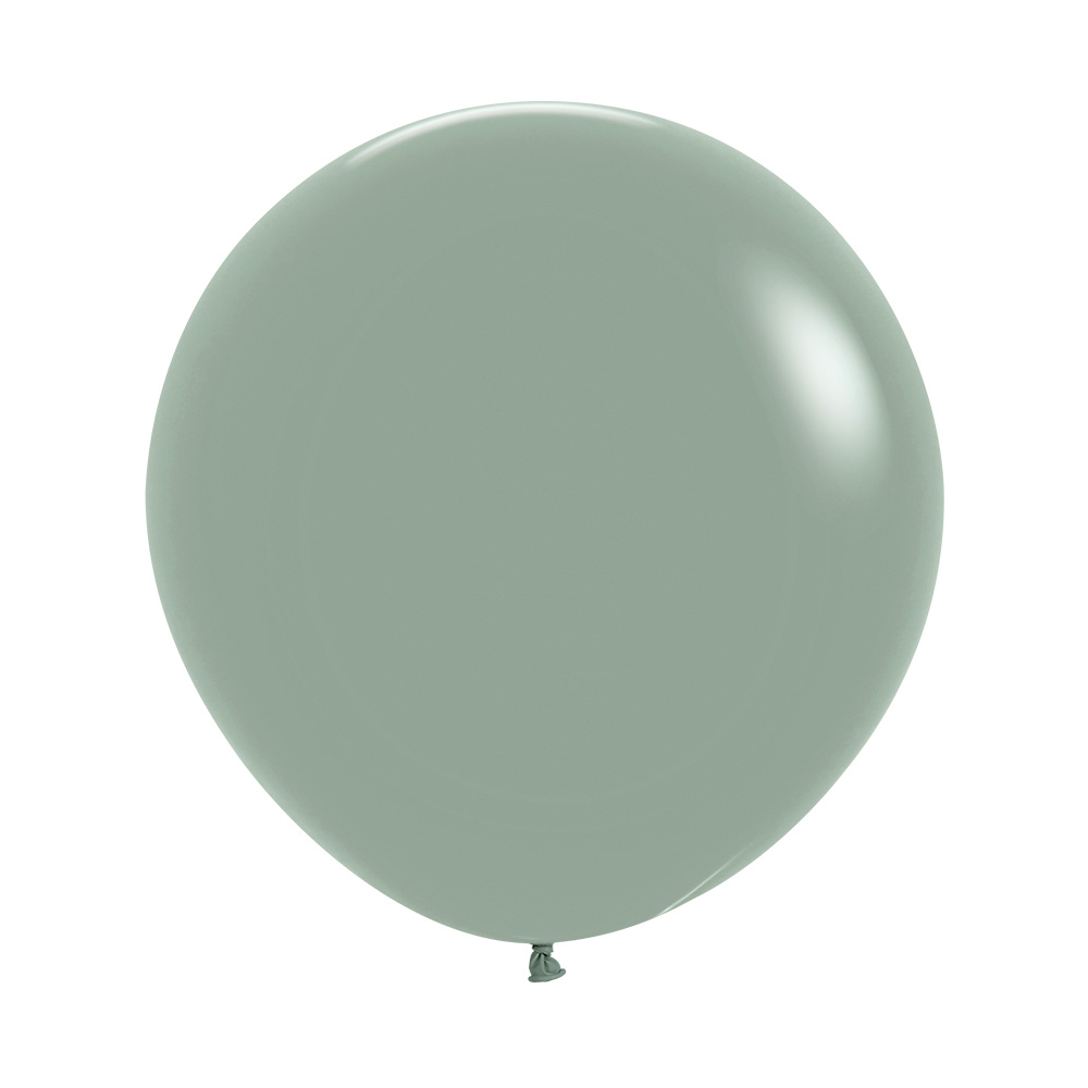 Pastel Dusk Laurel Green 60cm Round Balloon 10pk