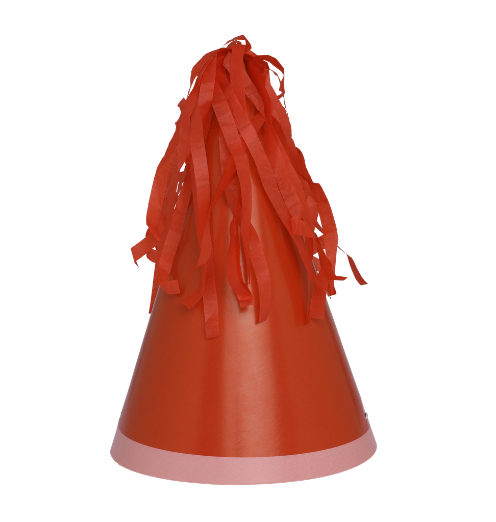FS Party Hat with Tassel Topper Cherry 10pk
