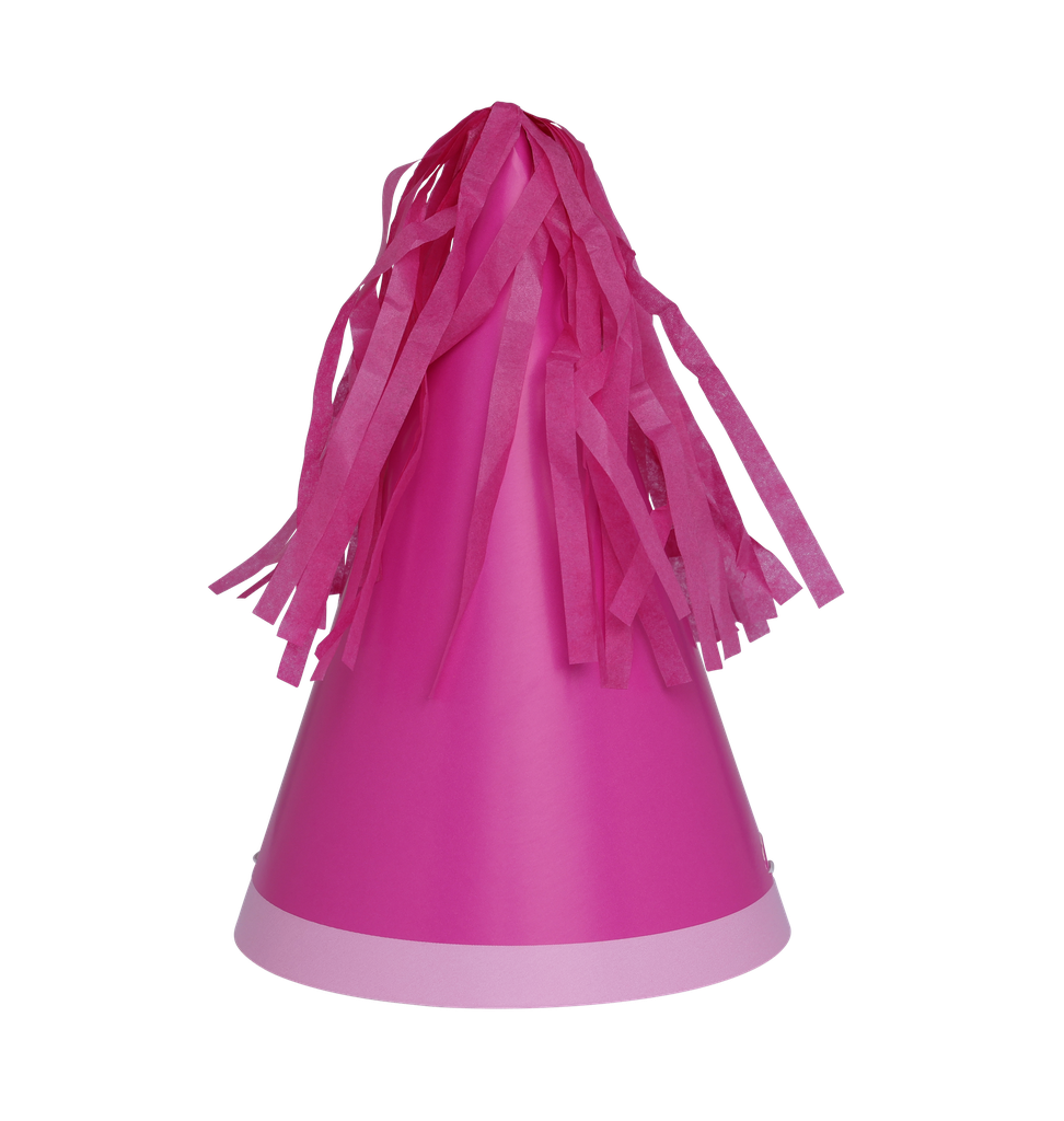 FS Party Hat with Tassel Topper Flamingo 10pk