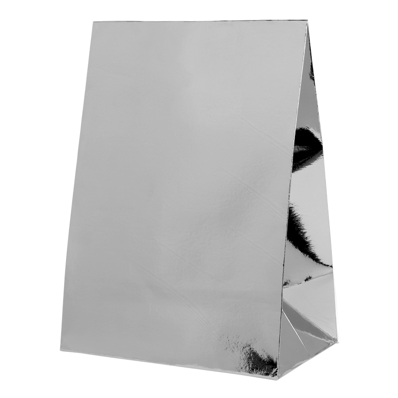 FS Paper Party Bag Met Silver 10pk