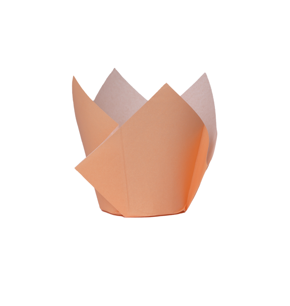 FS Tulip Cupcake Case Peach 20pk