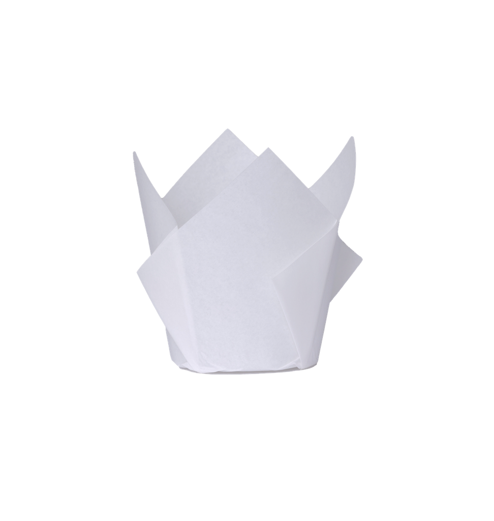 FS Tulip Cupcake Case White 20pk
