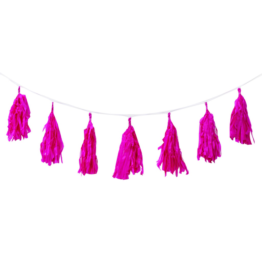 FS Paper Tassel Garland Kit Flamingo 12pk 