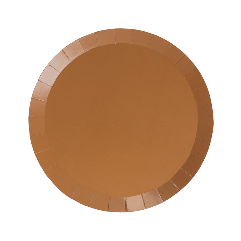 FS Paper Round Snack Plate 7&quot; Acorn 20pk 