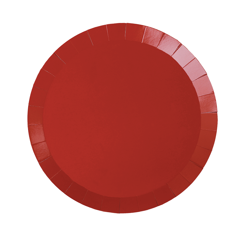 FS Paper Round Dinner Plate 9&quot; Cherry 20pk 