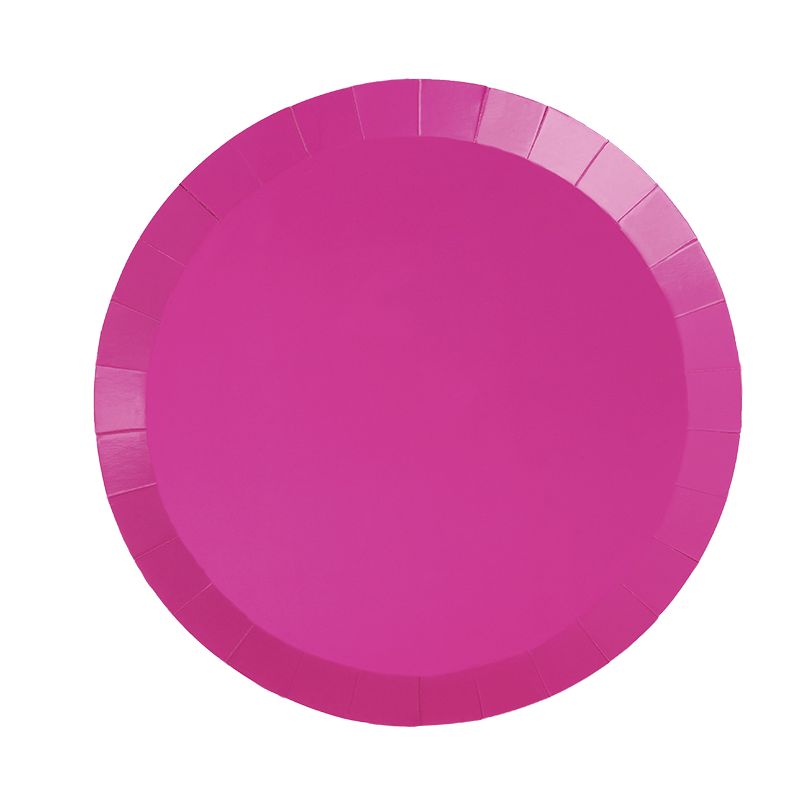 FS Paper Round Dinner Plate 9&quot; Flamingo 20pk  