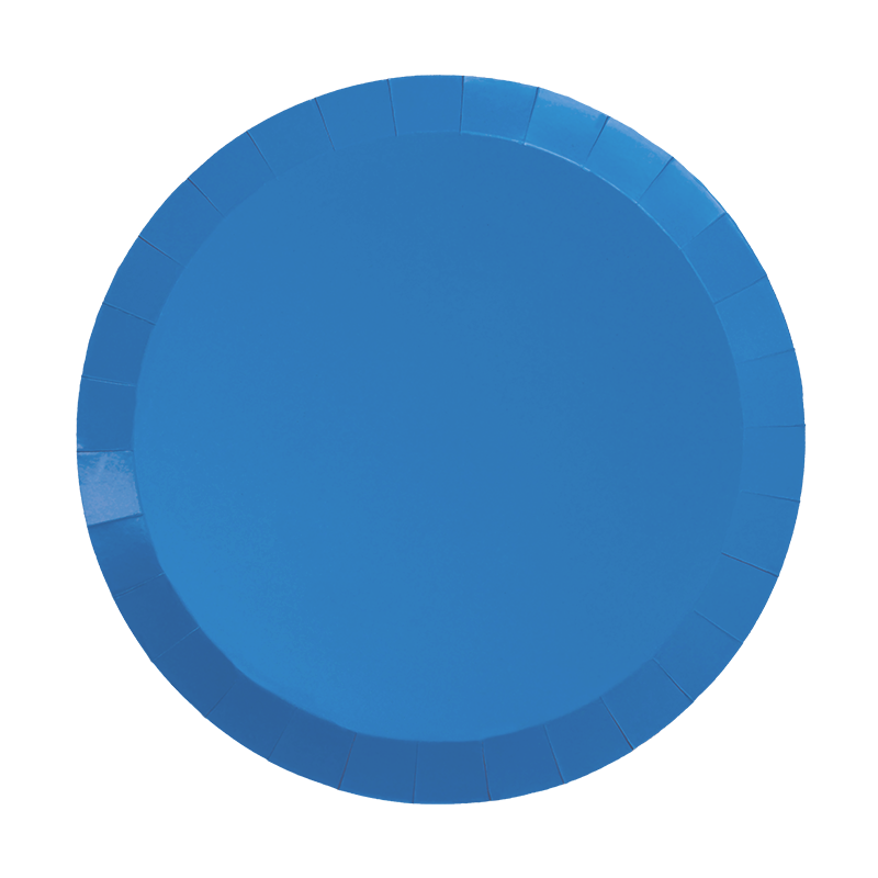 FS Paper Round Dinner Plate 9&quot; Sky Blue 20pk 