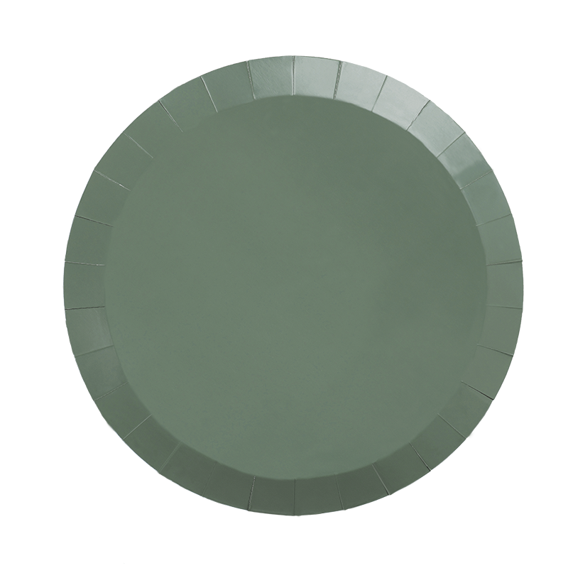 FS Paper Round Dinner Plate 9&quot; Eucalyptus 20pk 