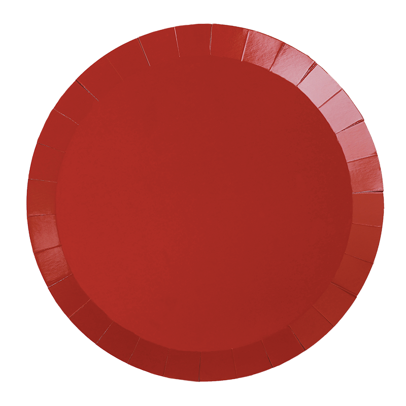 FS Paper Round Banquet Plate 10.5&quot; Cherry 20pk 