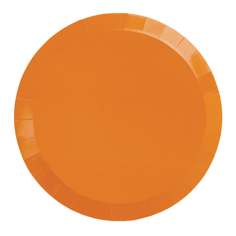 FS Paper Round Banquet Plate 10.5&quot; Tangerine 20pk 