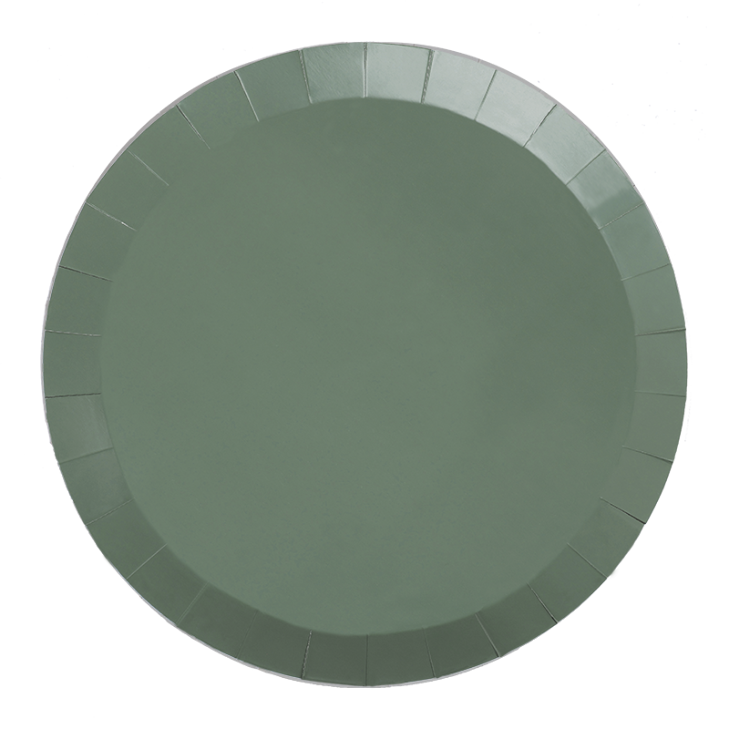 FS Paper Round Banquet Plate 10.5&quot; Eucalyptus 20pk 