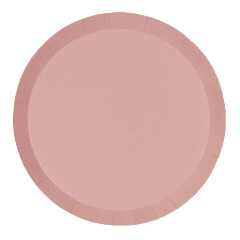 FS Paper Round Banquet Plate 10.5&quot; Rose 20pk 