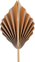 [5219ACP] FS Paper Palm Leaf 15cm Acorn 2pk
