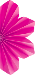 [5220FMP] FS Paper Daisy Flamingo 20cm 2pk