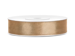 [TS12-019J] PD Satin Ribbon Light Gold 12mm/25m 1pk