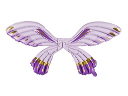 [FBS2] PD Foil Balloon Butterfly Wings Matte Purple 102x50cm