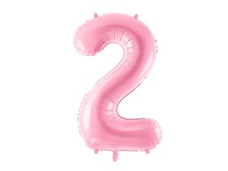 [FB1P-2-081] PD Foil Balloon Number ''2'' 86cm Pink 1pk