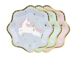 [TPP94] PD Paper Plates Unicorn 18cm 6pk