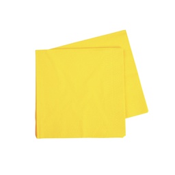 [6070CYP] FS Cocktail Napkin 250mm Canary Yellow 40pk