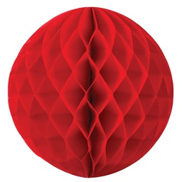 [5208R] FS  Honeycomb Ball Apple Red  35cm 1 pk (D)