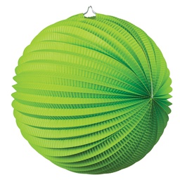 [5213LG] FS  Accordion Lantern Lime Green  35cm 1 pk (D)