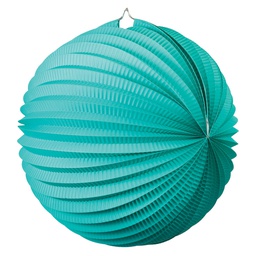 [5213T] FS  Accordion Lantern Classic Turquoise  35cm 1 pk (D)