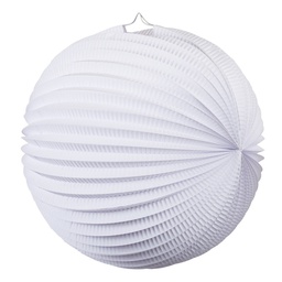 [5213WH] FS  Accordion Lantern White  35cm 1 pk (D)