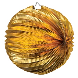 [5213G] FS  Accordion Lantern Gold Foil  35cm 1 pk (D)
