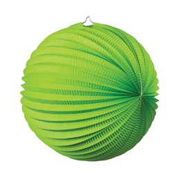 [5214LG] FS  Accordion Lantern Lime Green  25cm 1 pk (D)