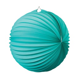 [5214T] FS  Accordion Lantern Classic Turquoise  25cm 1 pk (D)