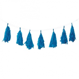 [5203TBP] FS  Tassel Garland True Blue 3m 12 pk