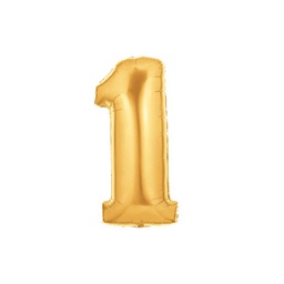 [2514841G] M/Loon Mini 1 Gold Foil Balloon 7&quot; 1pk