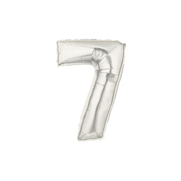 [2514847S] M/Loon Mini 7 Silver Foil Balloon 7&quot; 1pk