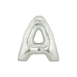 [2514901AS] M/Loon Mini A Silver Foil Balloon 7&quot; 1pk