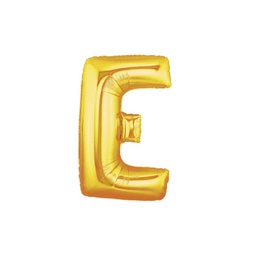 [2514905EG] M/Loon Mini E Gold Foil Balloon 7&quot; 1pk