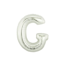 [2514907GS] M/Loon Mini G Silver Foil Balloon 7&quot; 1pk