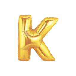 [2514911KG] M/Loon Mini K Gold Foil Balloon 7&quot; 1pk