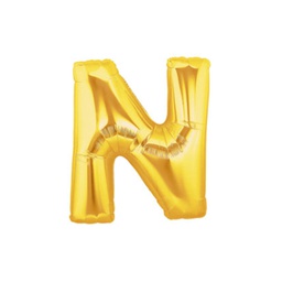 [2514914NG] M/Loon Mini N Gold Foil Balloon 7&quot; 1pk